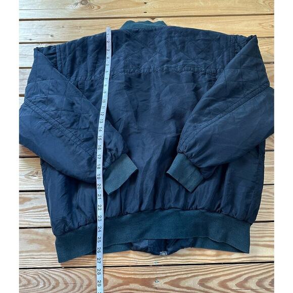 All Silks 100% Silk Jacket Size Large Men’s Black Full Zip - Picture 7 of 9